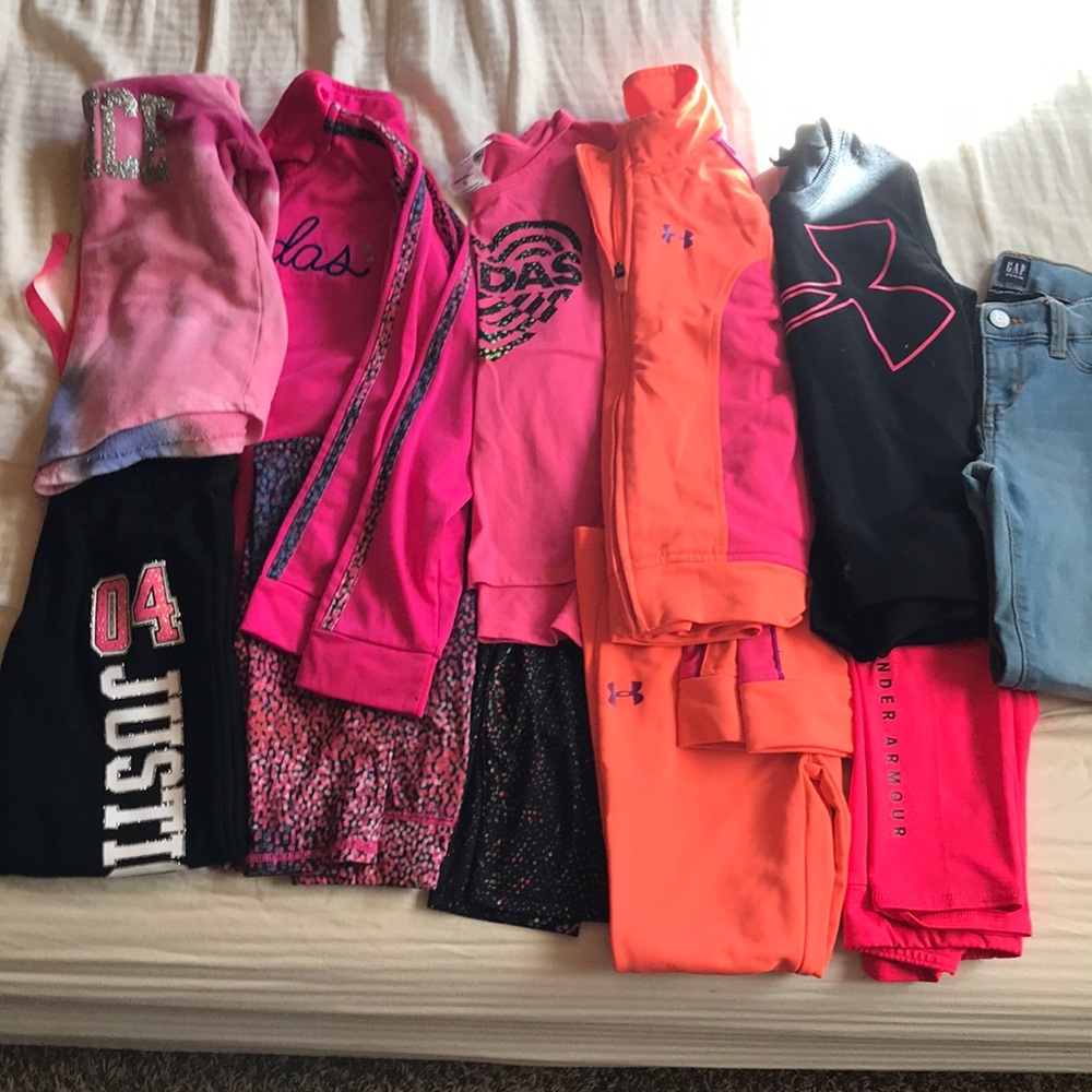 Used Size 6 girls name brand sports sets